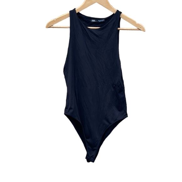 Zara black sleeveless bodysuit size medium - Picture 1 of 9